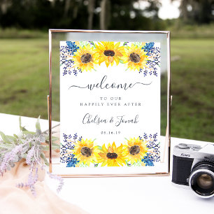 Blumenfelder Hochzeitsempfang Poster