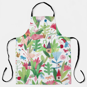 Blumenfelder: Muster für Aquarelle Schürze