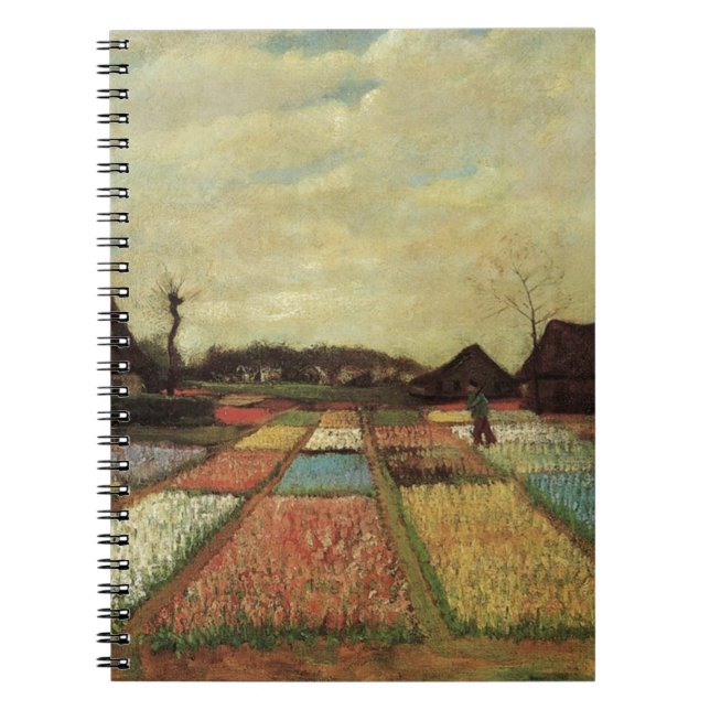 Blumenfelder von Vincent van Gogh. Notizblock (Vorderseite)