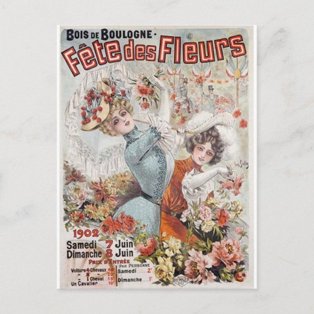 Blumenfest Postkarte (Vorderseite)