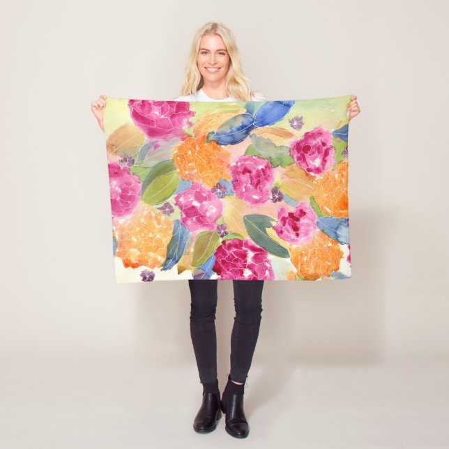 BlumenFleecedecke Fleecedecke (Beispiel)