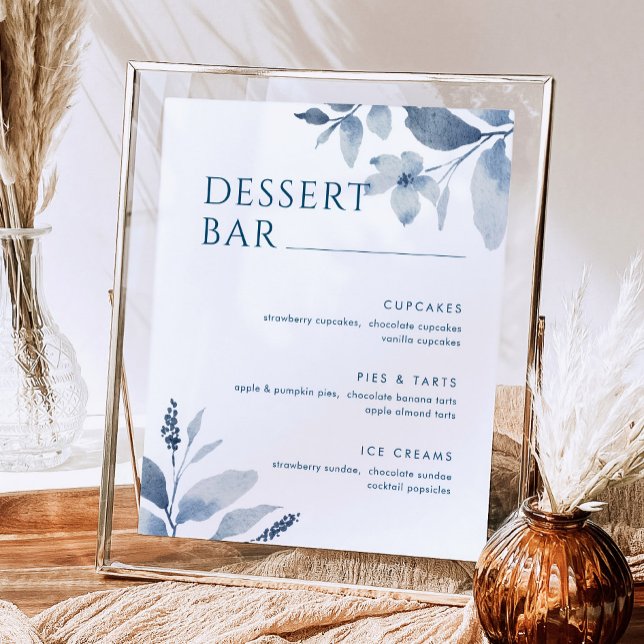 Blumenflora-Dessert-Bar-Schild Poster (Von Creator hochgeladen)
