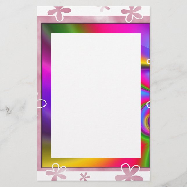 BLUMENFoto-RAHMEN Briefpapier (Vorderseite)