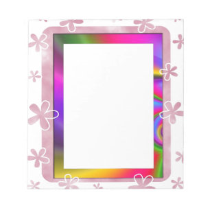 BLUMENFoto-RAHMEN Notizblock