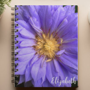Blumenfotografie Elegante Lila Blume Notizblock
