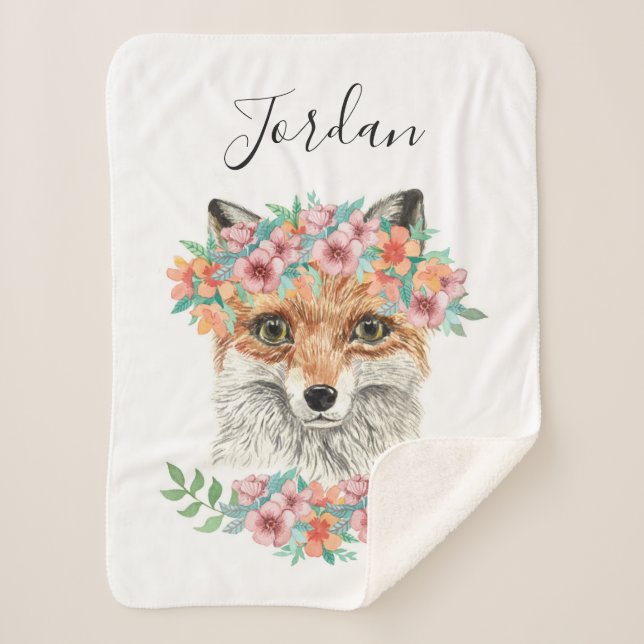 BlumenFox | addieren Ihren Namen Sherpadecke (Vorderseite)