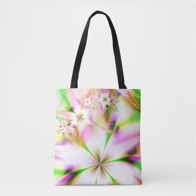 Blumenfraktal Tasche (Vorderseite)