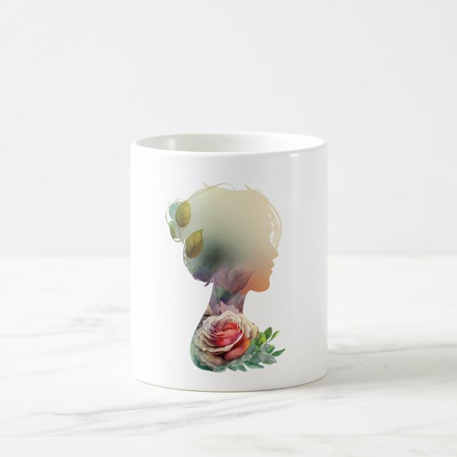 Blumenfrau Kaffeetasse (Mittel)