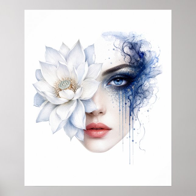 Blumenfrau Poster (Vorne)