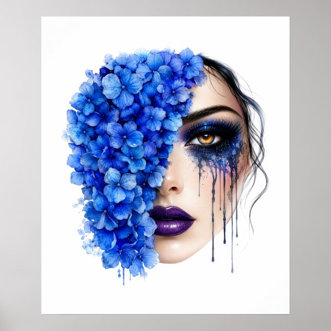 Blumenfrau Poster (Vorne)