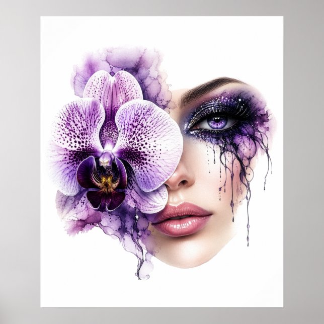 Blumenfrau Poster (Vorne)