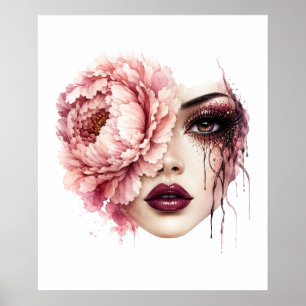 Blumenfrau Poster