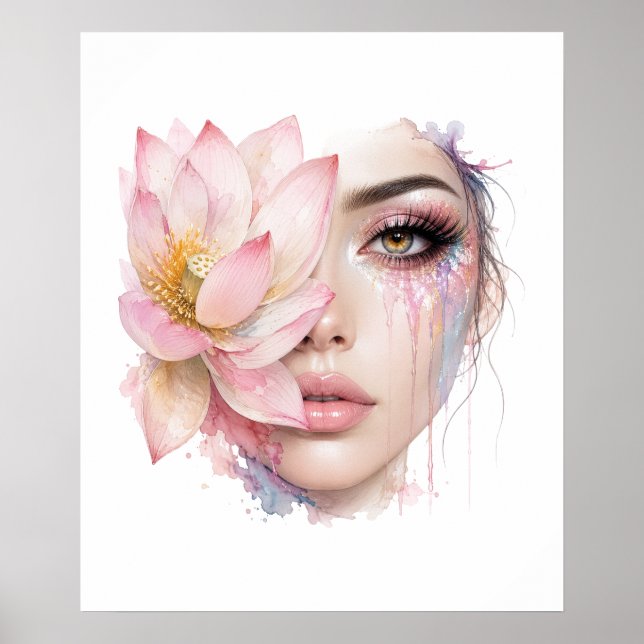 Blumenfrau Poster (Vorne)