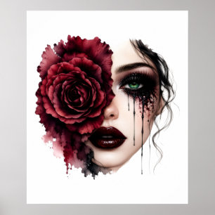 Blumenfrau Poster