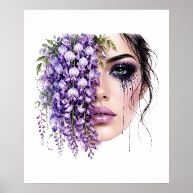 Blumenfrau Poster (Vorne)
