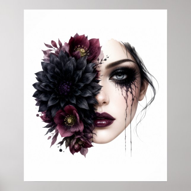 Blumenfrau Poster (Vorne)