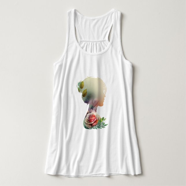 Blumenfrau  tank top (Design Vorderseite)
