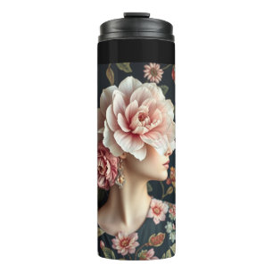 Blumenfrauen Kunst, Dichtung und Musik Thermosbecher