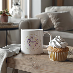 Blumenfrauensignatur März zum Frauentag 20 Jumbo-Tasse