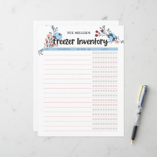 Blumenfreezer Inventory Blue