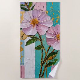 Blumenfreude Strandtuch