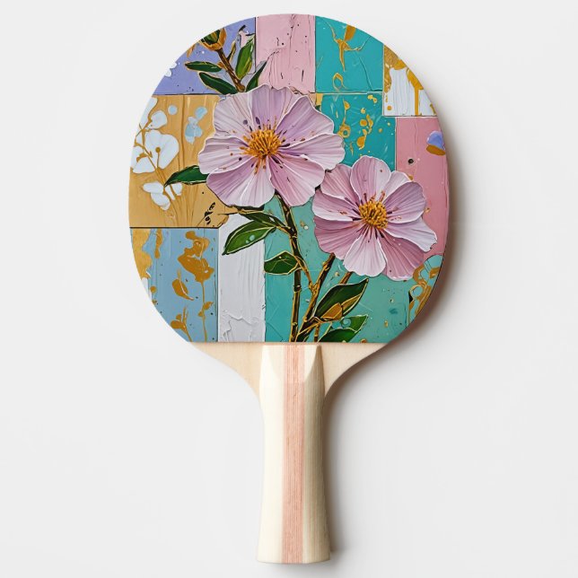 Blumenfreude Tischtennis Schläger (Vorderseite)