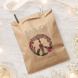 Blumenfrieden - einfaches, modernes Blume Power Geschenktütchen