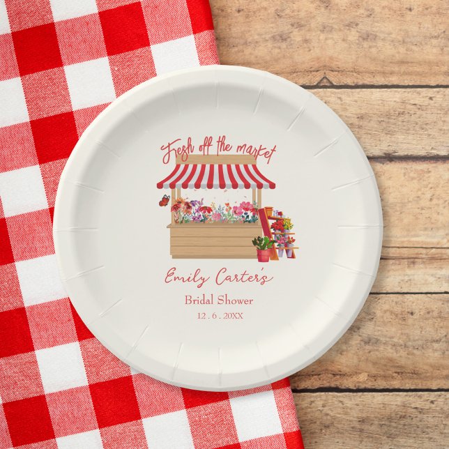 Blumenfrische vom Markt Dusche der Bauern Pappteller (Von Creator hochgeladen)