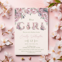 Blumenfrühling Pink Peonies Boho Girl Babydusche