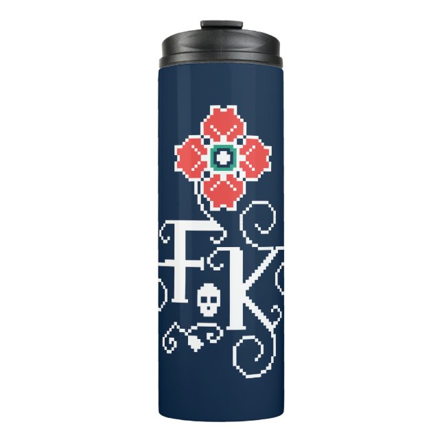 Blumengabe Frida Kahlos | Thermosbecher (Vorderseite)