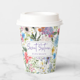 Blumengarten 16 . Geburtstag Pappbecher