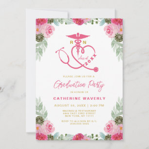 Blumengarten Abschluss Einladung