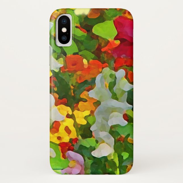 Blumengarten Abstraktes iPhone X Fall Case-Mate iPhone Hülle (Rückseite)