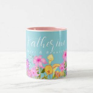 Blumengarten Aquamarin Zweifarbige Tasse