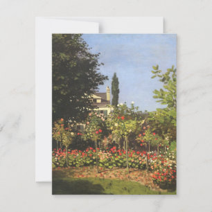 Blumengarten auf Sainte-Adresse von Claude Monet