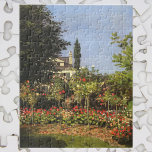 Blumengarten auf Sainte-Adresse von Claude Monet<br><div class="desc">Blühender Garten an der Sainte Adresse (1866) von Claude Monet ist ein Vintager Impressionismus feiner Art Blumenmalerei. Ein wunderschöner Blumengarten im Frühling mit blühenden Rose-Büschen im Hinterhof eines Hauses. Über den Künstler: Claude Monet (1840-1926) war Gründer der französischen impressionistischen Malerei, wobei die meisten seiner Gemälde "en plein air" (im Freien)...</div>