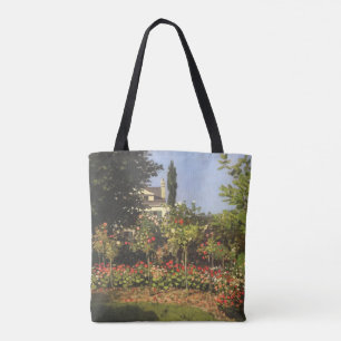 Blumengarten auf Sainte-Adresse von Claude Monet Tasche