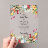 Blumengarten Blume Einladung Hochzeit