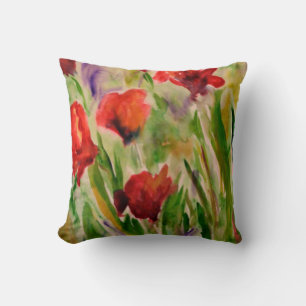 Blumengarten Blume Wasserfarbene Blume Kissen