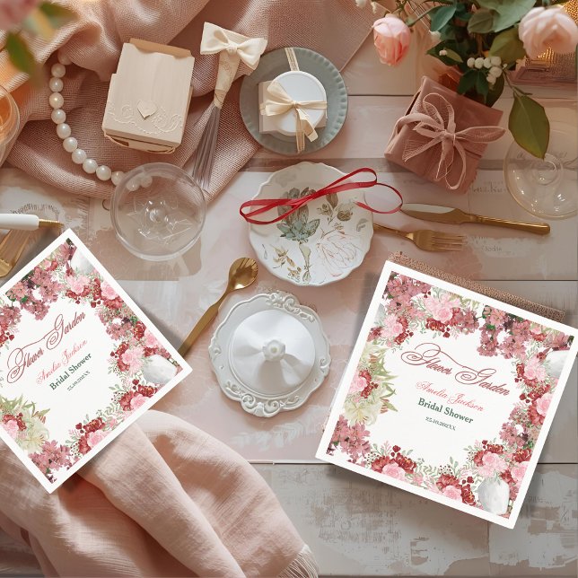 Blumengarten Brautdusche Einladung Serviette (Von Creator hochgeladen)