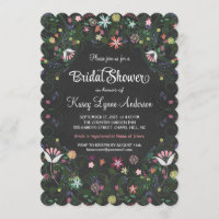 Blumengarten Brautparty Einladungen