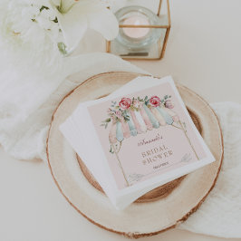 Blumengarten Brautparty Rosa Serviette