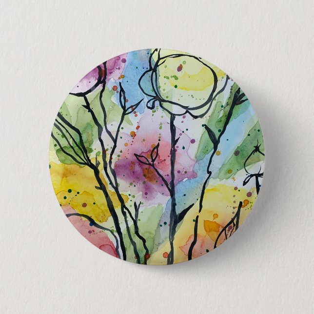 Blumengarten Button (Vorderseite)