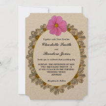 Blumengarten Einladung zur Hochzeit