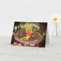 Blumengarten Fairy Nature Birthday Card