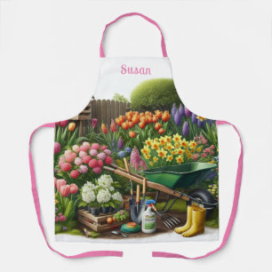 Blumengarten / Gärtner Personalisiert Schürze