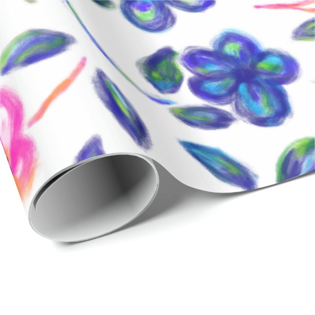 Blumengarten Geschenkpapier (Rolleneckpunkt)