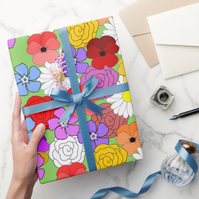 Blumengarten Geschenkpapier (Schenken)