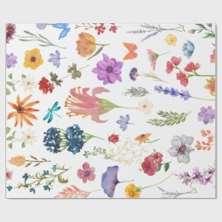 Blumengarten-Geschenkpapier Geschenkpapier
