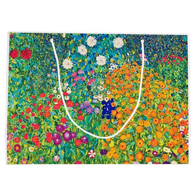 Blumengarten, Gustav Klimt Große Geschenktüte (Rückseite)